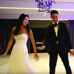 Cecilia and Lee wanted a big spectacle dance,  but almost let the idea go. Then they discovered LMFAO - Party Rock song and with help from their sister, who choreographed this dance routine, the  rest is dance history! LMFAO!