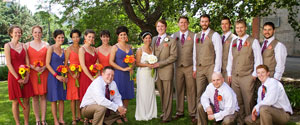 When Kevin and Jill planned their wedding ceremony, they decided to forgo the formal entrance and celebrate with their own amazing and crazy dance routine!